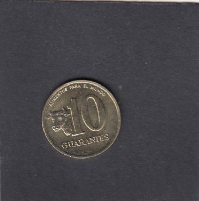 Beschrijving: 10 Guaranies  F.A.O.